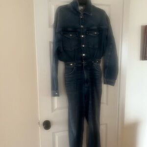 Good American Dark Blue Denim Jumpsuit